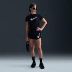 CAMISETA E SHORT PRETO FEMININO