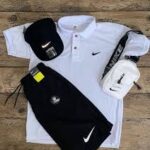 KIT COMPLETO BONE, CAMISETA BRANCA , BAG, SHORT PRETO